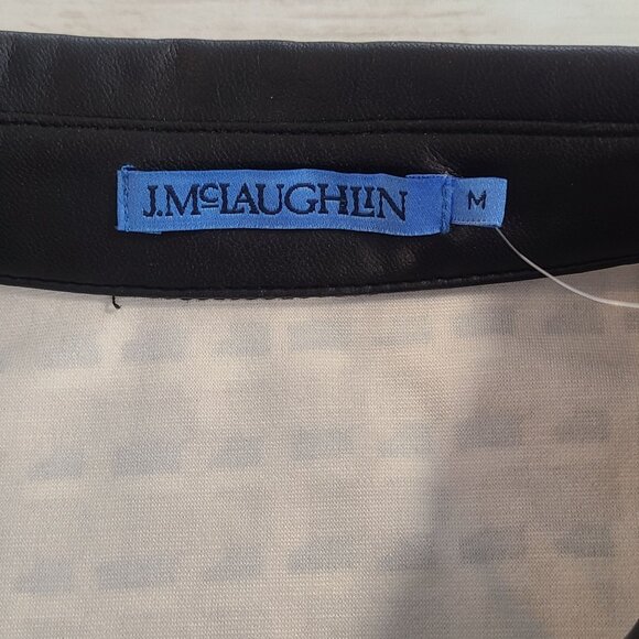 J. Mclaughlin Falcon Bainbridge Printed Point Collar Sheath Dress M NEW Classic - Picture 5 of 8